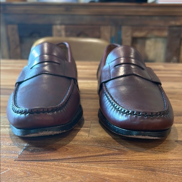 Allen Edmonds Burgundy Leather Slip-Ons - Picture 3 of 12